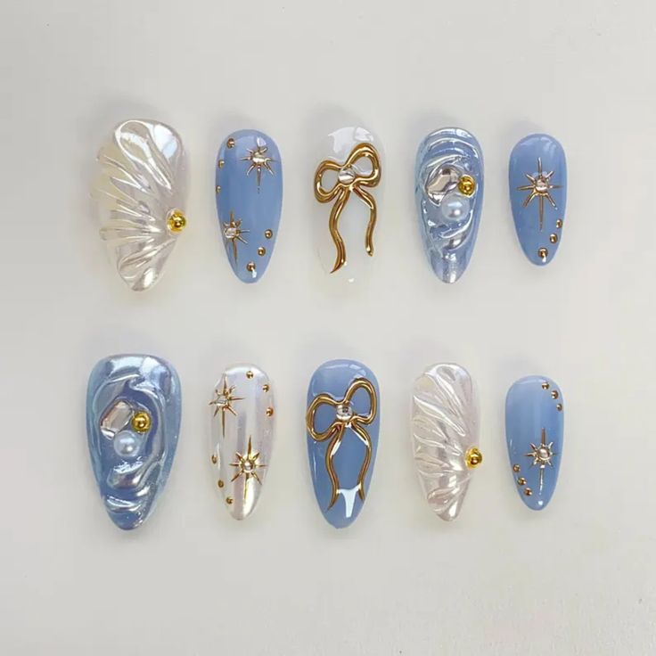 Celestial Frost Press-On Nails